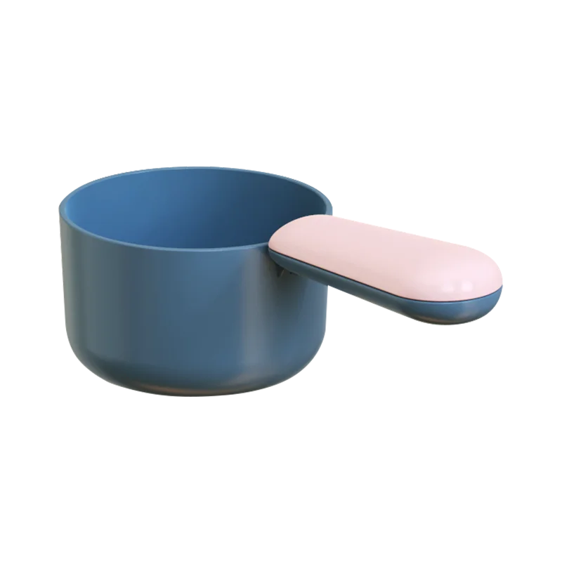 

Modern Stylish Army Green Sustainable Plastic Rounded Pet Bowls Pet Food Slow Feeder