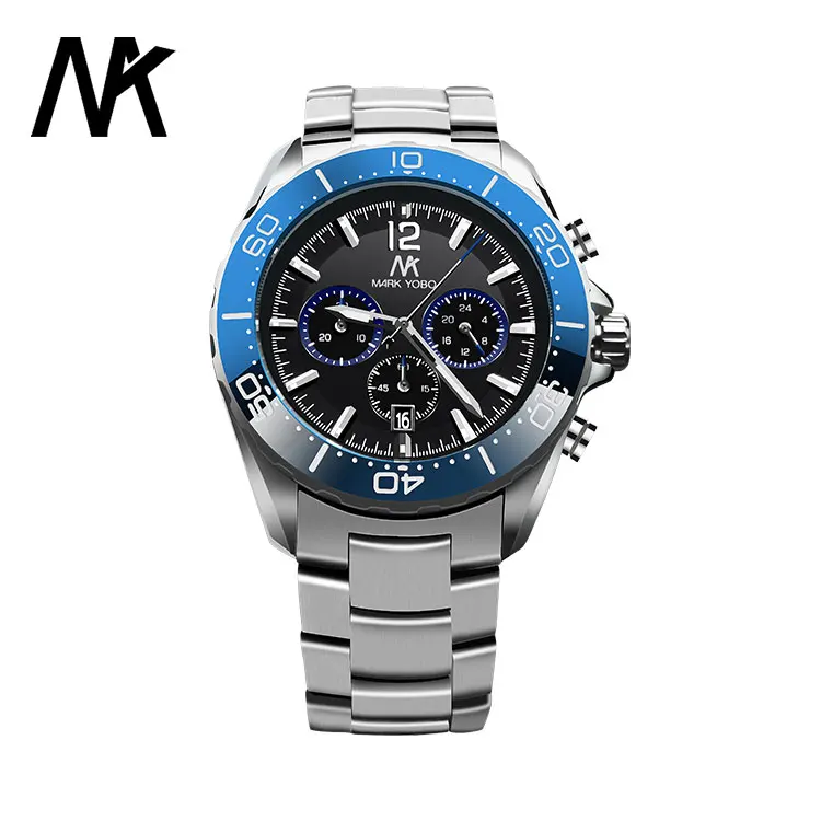 

Luxury Customized All Stainless Steel men Watch Waterproof Quartz Watches, Customized colors
