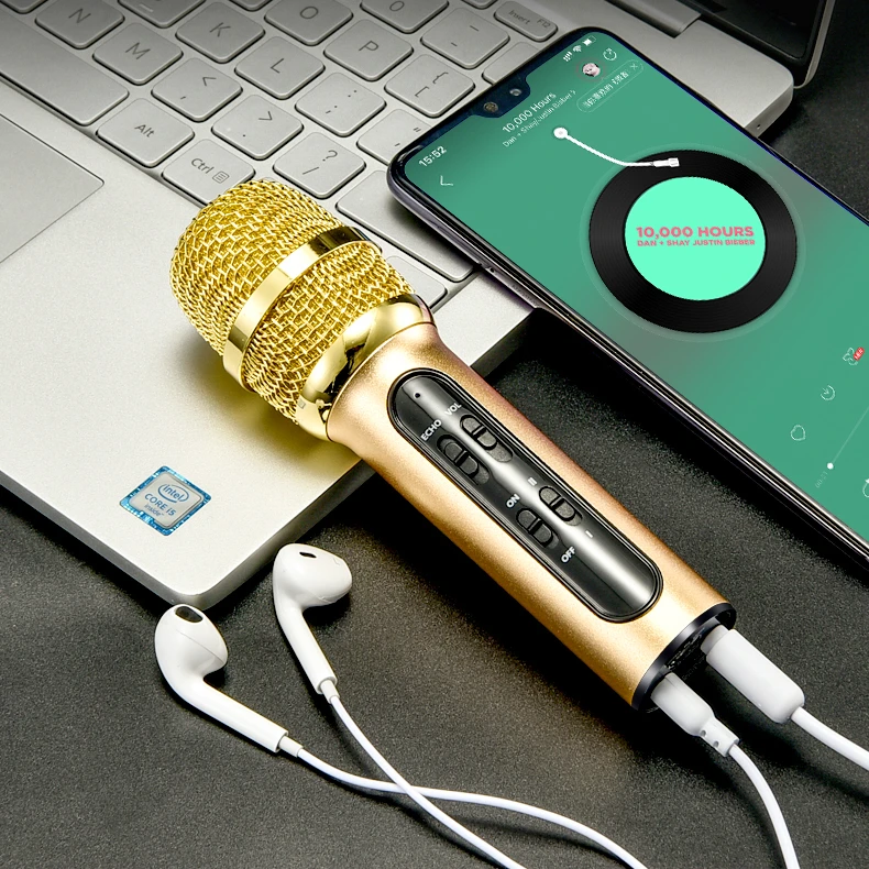 

C11 mic Metal High quality handheld wired karaoke microphone sound in ear monitor studio microphones for mobile phone