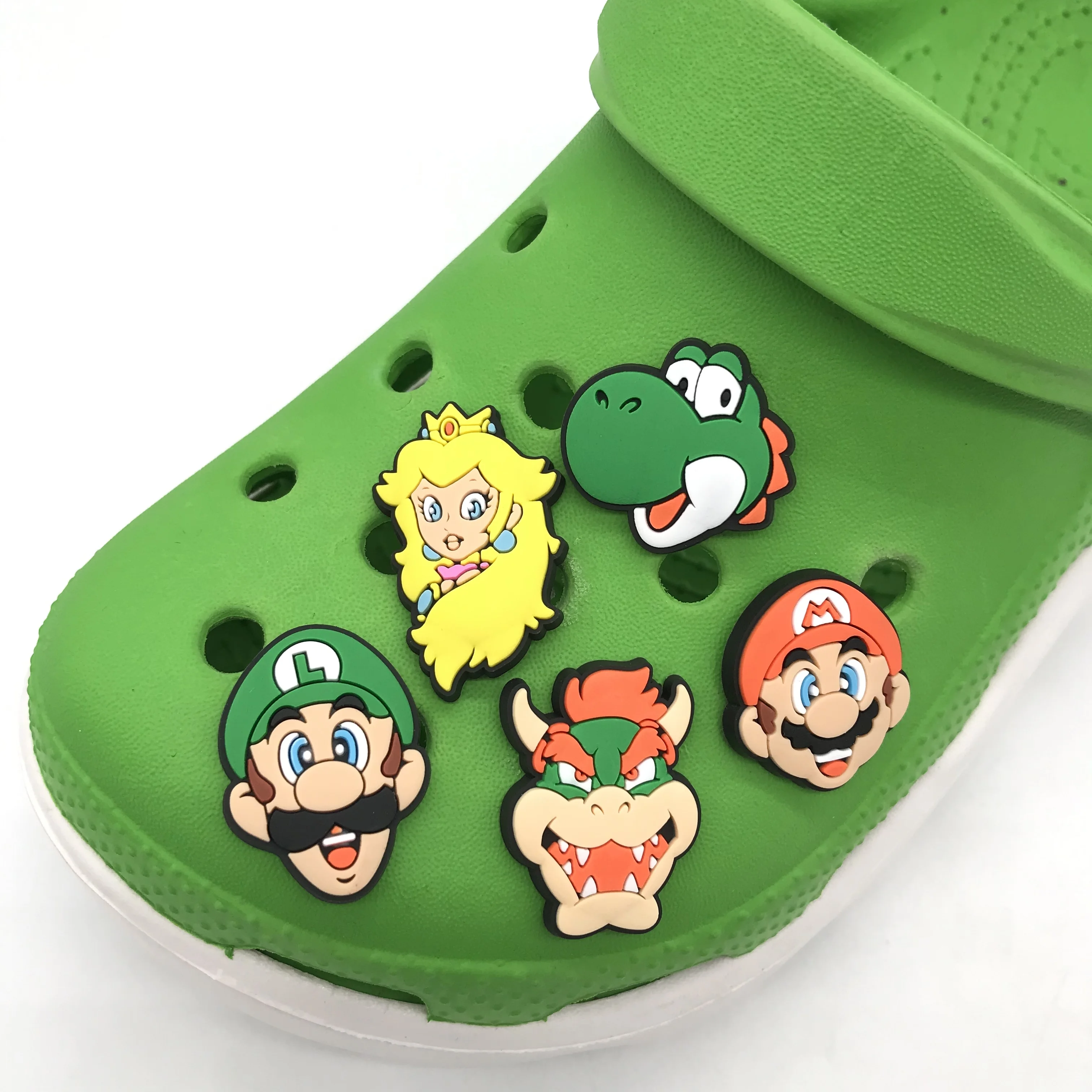 

2021 new design Super Mario Games stitch party gifts croc shoes charms, Picture