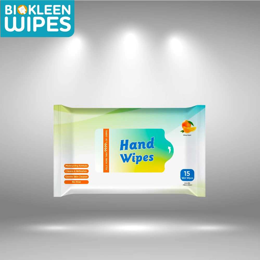 

Biokleen Disposable Custom 30ct Small Pack Soap-Free Antimicrobial Hand Wipes