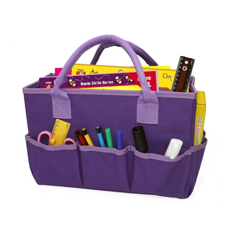Factory Supply Cute Safe and Environmentally Friendly Fabric Bins Kids Toy Storage Organizer Folding Storage Box With Handles