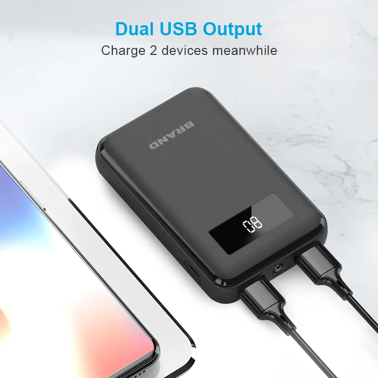 High Capacity Dual USB Mobile Phone Led Flash Light Power Bank 10000mah - ANKUX.COM
