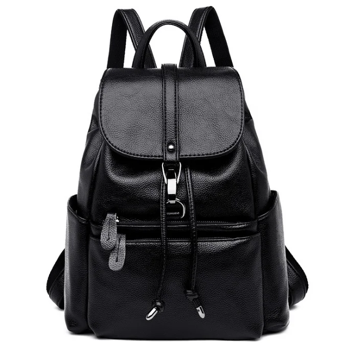

Female backpack youth leather backpacks teenage school shoulder bag bagpack