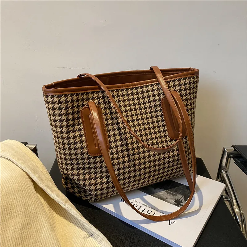 

Wholesale High Quality Leather Handle Canvas Handbag Women Tote Bag Plain School Shopping Travelling Bags, 4 colors