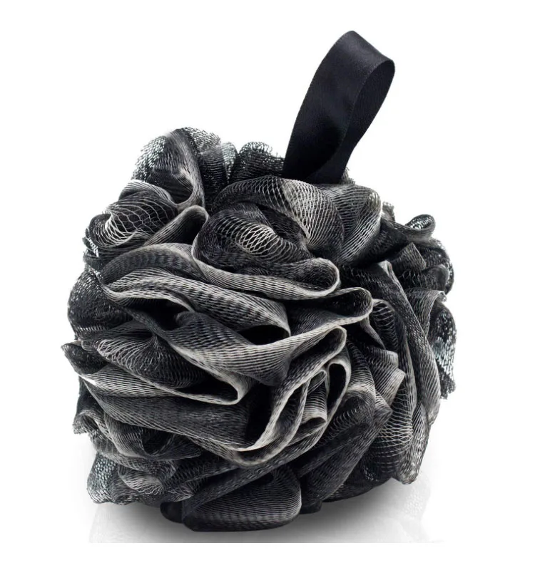 

Large Charcoal Bath Shower Loofah Sponge Shower Mesh Ball Pouf Body Scrubber Exfoliator