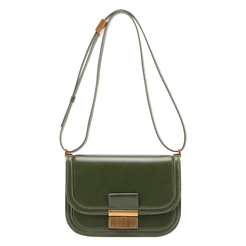 

Hot Sell One-Shoulder Bag Trendy Fashion Buckle Crossbody Bag Small Tote Leather Women Hand Bags 2021