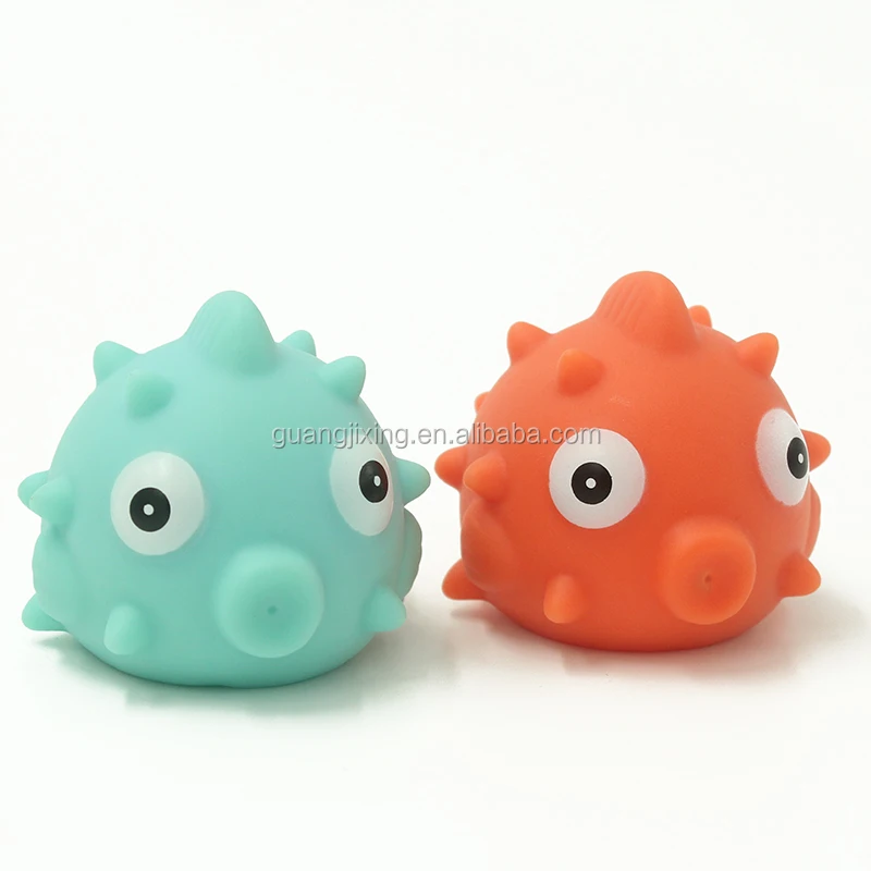 
Children led lights PVC toy for kids Ocean fish sea animal bath toy 