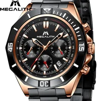

Reloj Hombre 2020 MEGALITH New Mens Watches Top Brand Luxury Waterproof Luminous Chronograph Quartz Men Clock Relogio Masculino