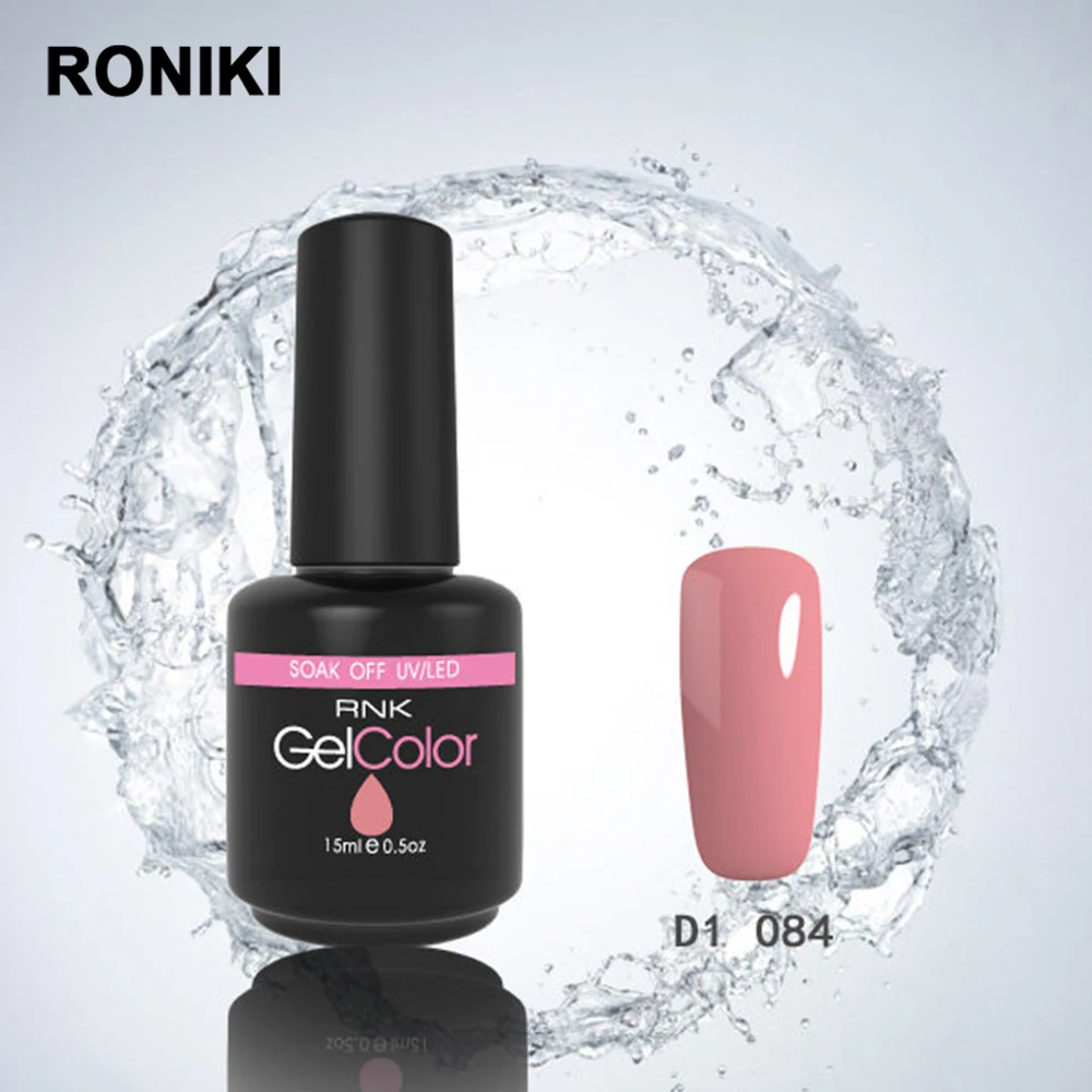 

RONIKI Free Samples Color Soak Off Long Lasting Wholesale Gel Nail Polish Nail Painting Accepted Private Label LED or UV Lamp, 6 colors