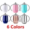 hot and cold double wall Insulated mug 304 stainless steel baby feeding baby bottle with silicone nipple