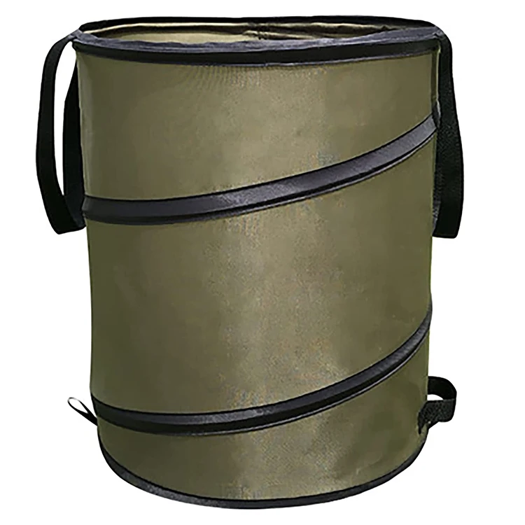 

Outdoor Pop Up 10/24/30 Gallon Collapsible Trash Can for Camping Recycling and Garden Yard