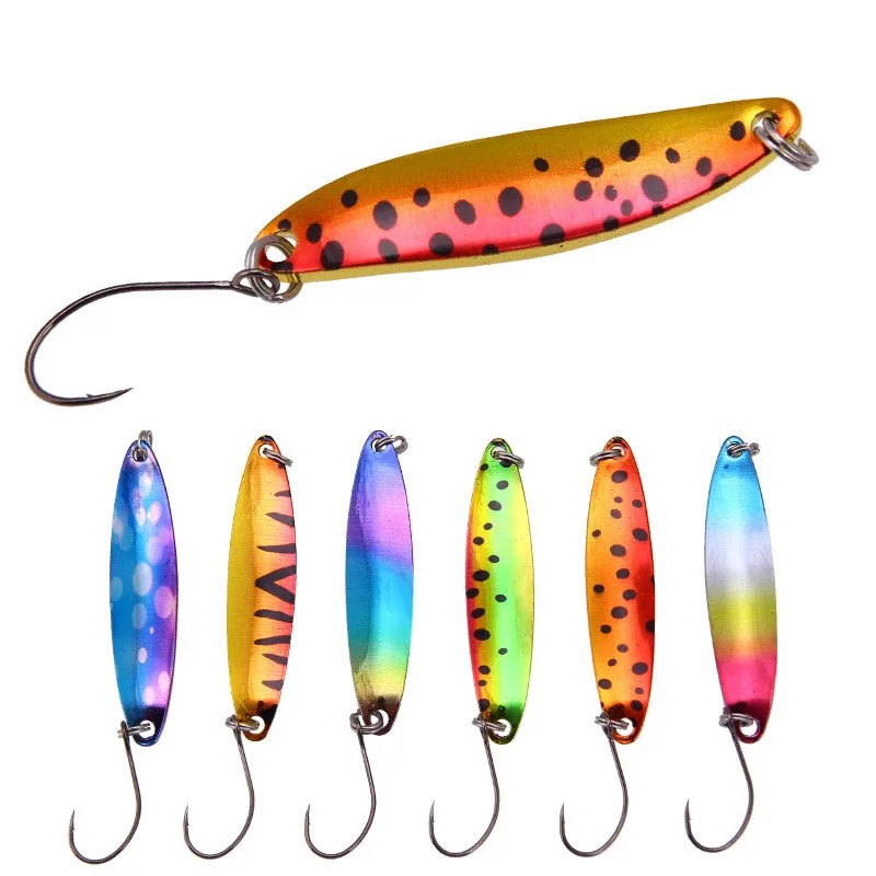 

Jetshark 5g Colorful Metal Willow Leaf Bait Spoon Fishing Lure