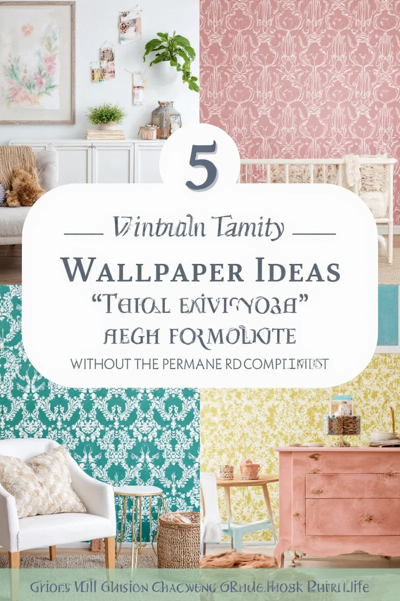 Washable accent wall in a hallway