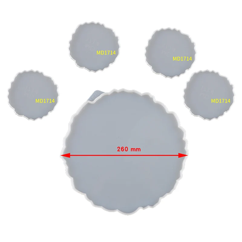 

DIY Fruit Tray Coaster Resin Mold Crystal Epoxy Mold Irregular Silicone Epoxy Resin Mold For Tray Jewelry Craft