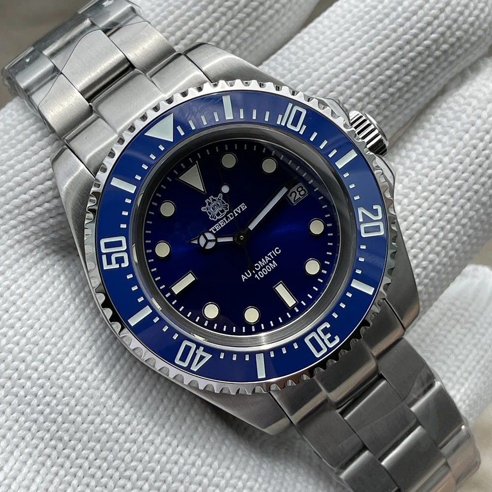 

SD1964 Steeldive Brand Blue Dial  Men Sapphire Glass 1000M Waterproof NH35 Dive Watch with Ceramic Bezel
