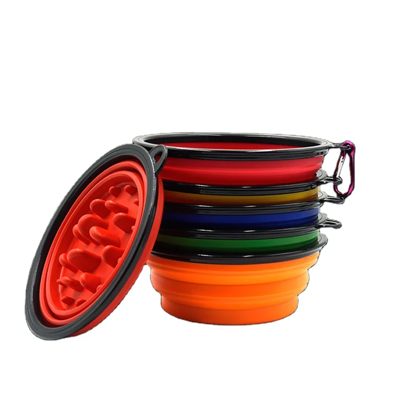 

Wholesale Silicone Dog Bowl Non Slip Pet Food Water Bowl Slow Feeder Dog Bowls