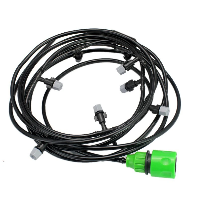 

DIY greenhouse irrigation system grey fogger kit