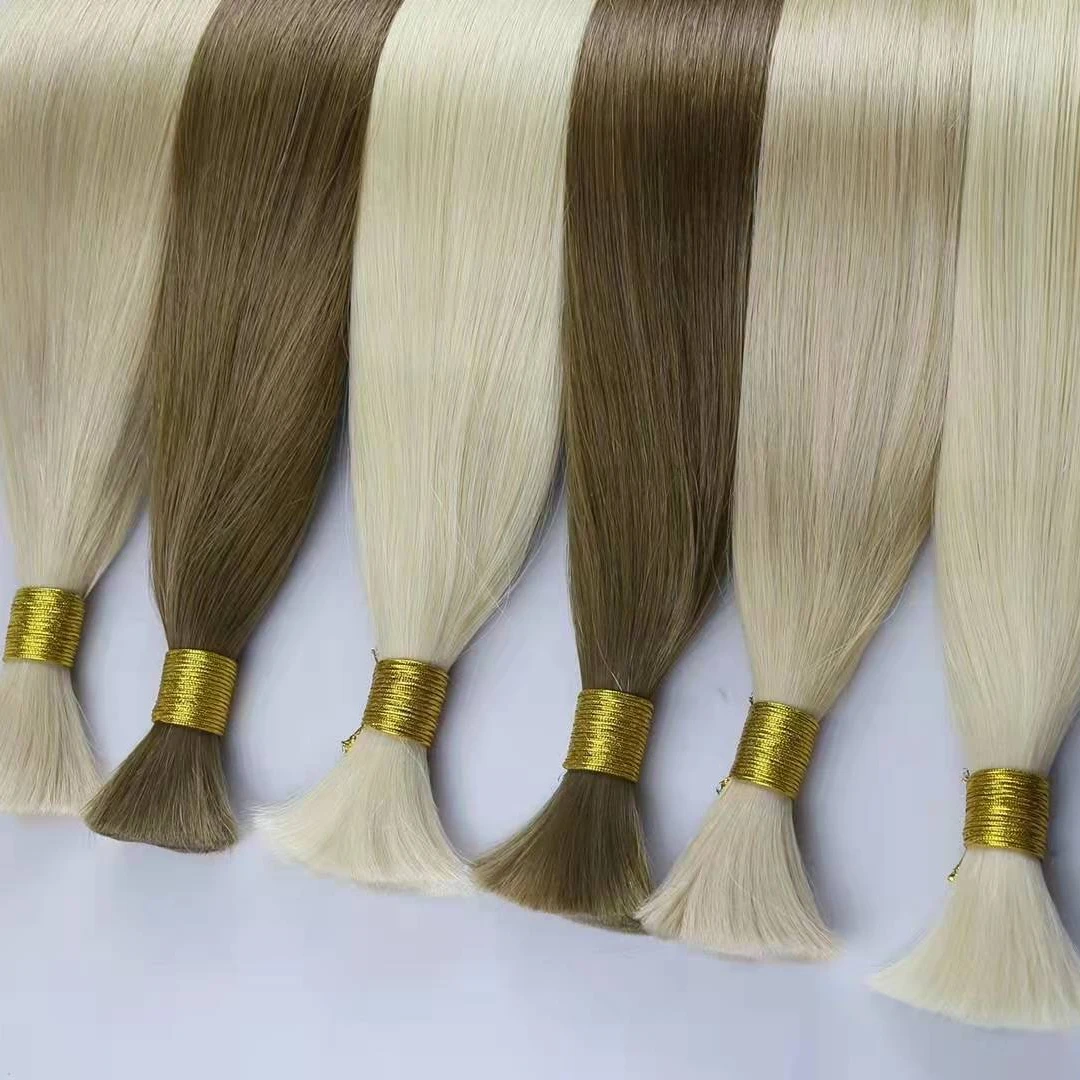 

Amara best sale brazilian hair bulk top quality double drawn human hair bulk A raw bulk hair RTS in stock