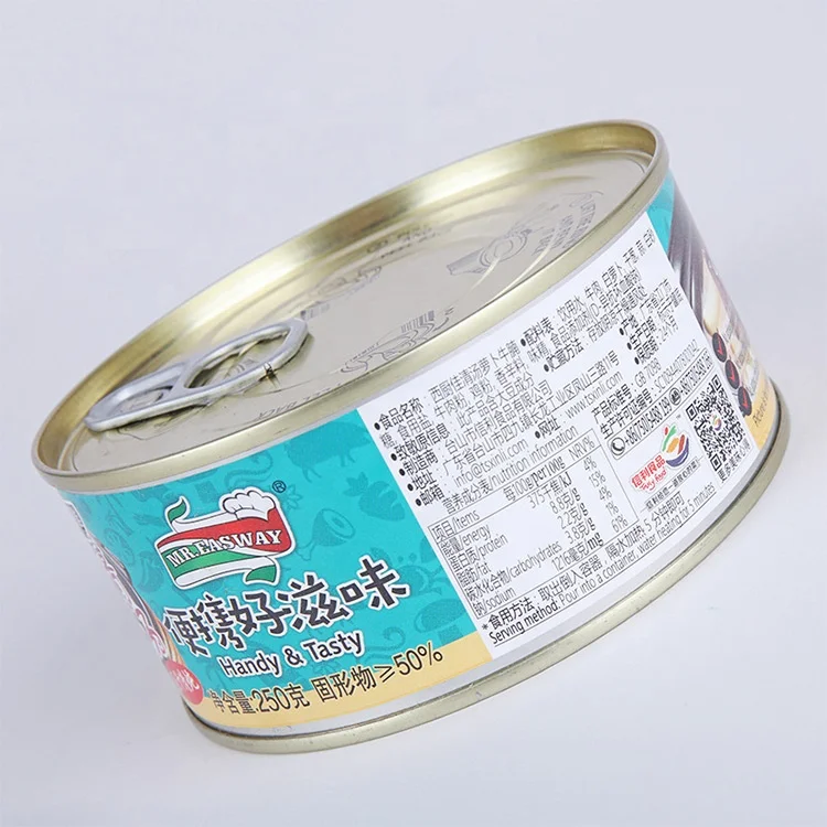 
High Quality 250g Canned Pork Luncheon Meat Food Beef Brisket With Radish In Clear Soup 