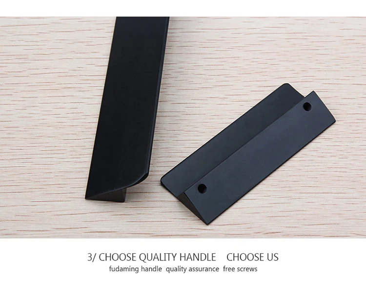 Modern Simple Aluminum Alloy Black Hardware Handle For Home Furniture ...