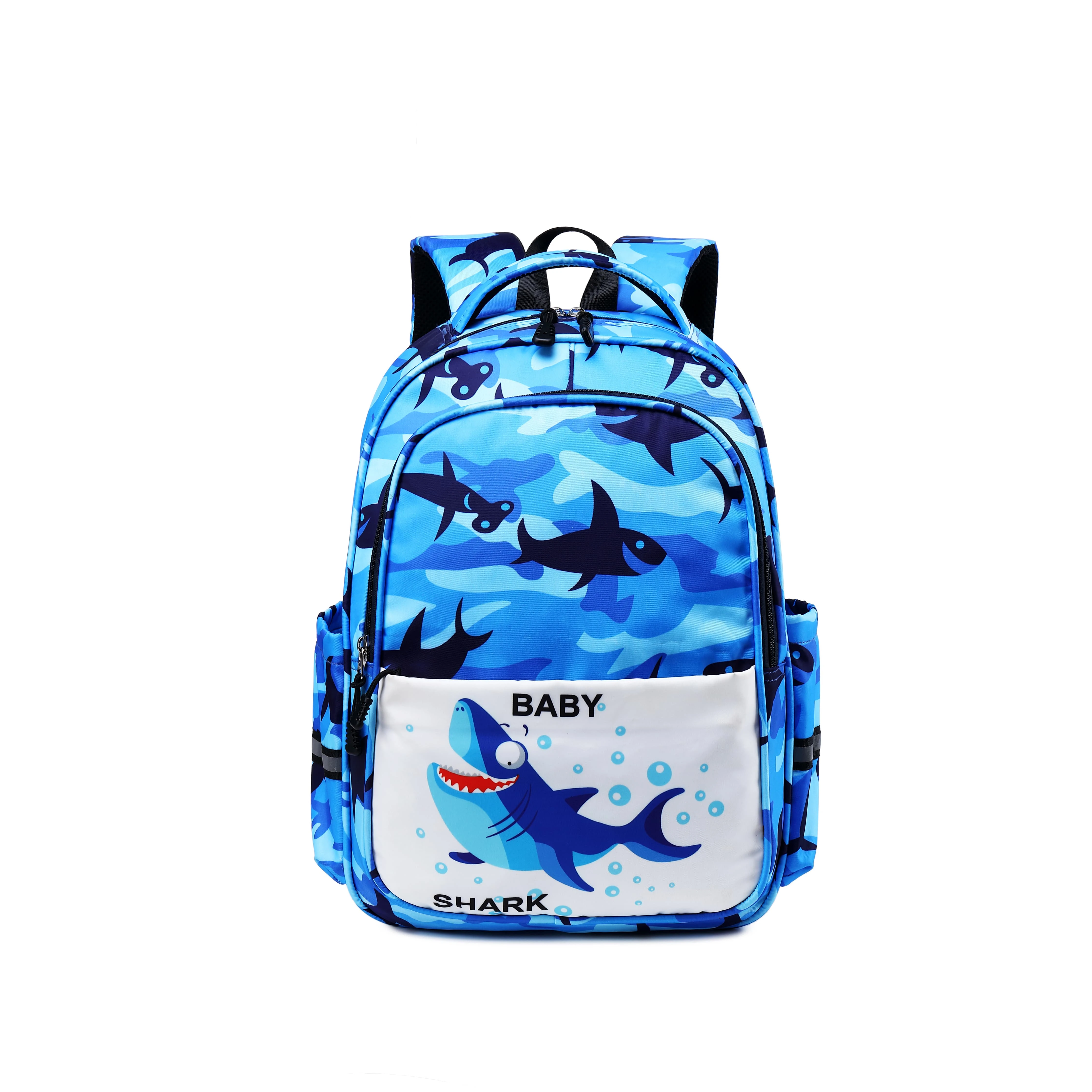 

3D cute shark print backpack children's schoolbag boys and girls cartoon schoolbag baby children schoolbag