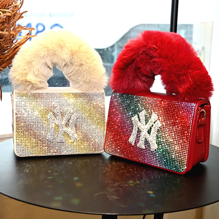 

2021 mini rhinestone purple ny purse handbags small yellow ny purse handbags, 11 colours