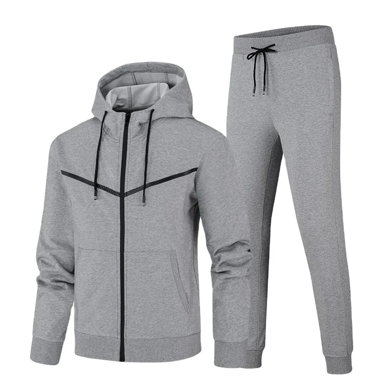 

Wholesale Training Suits Men Gym Wear Cotton Hoody Sweat Suits Tracksuit Thick Jogging Suits For Outside, Customized colors