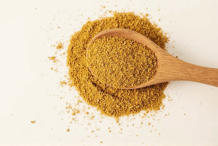 Traditional Indian cooking scene showing fenugreek seeds being tempered in hot oil for curry preparation