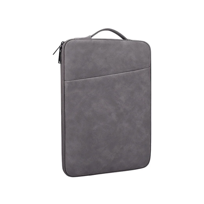 

2021 Waterproof Laptop Case protective Bags simple design Pu laptop bag 15.6 for men women, Mix color