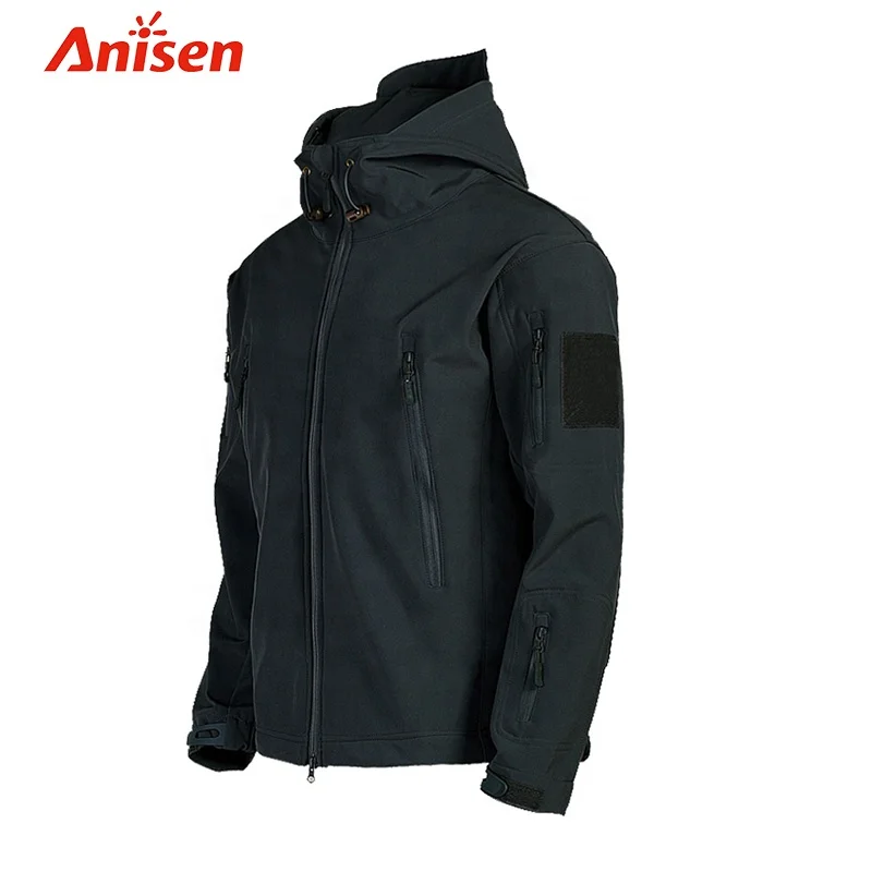 

Hot Sale Oem Winter Warm Plus Size Jacket Keep Hooded Men Zipper Outdoor Waterproof Breathable Softshell Jacket, Customized color