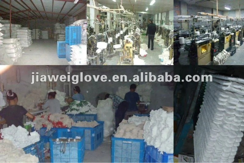 
cheapest cotton gloves made from china with high quality White outdoors cotton working gloves 