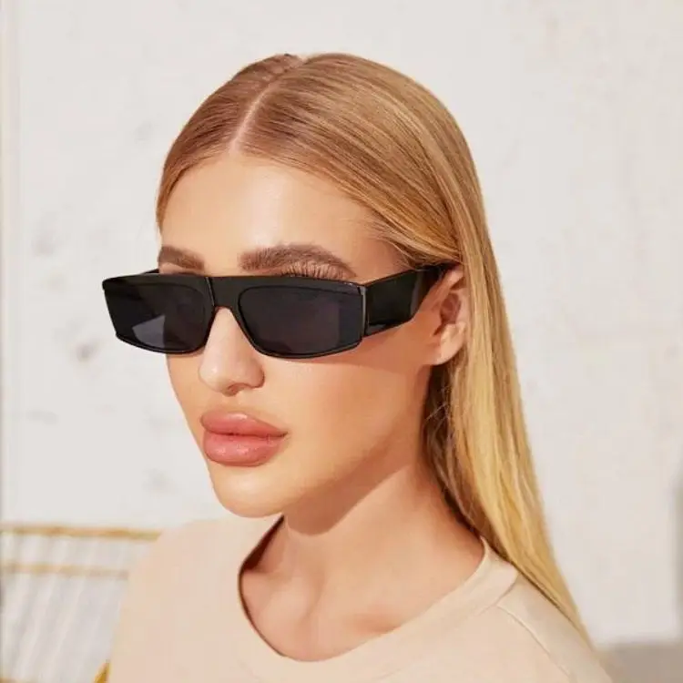 

New sunglasses with small frame for men and women fashion sunglasses with rectangular gradient sunglasses