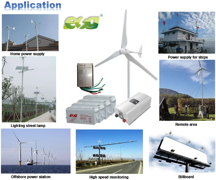 ESG brand hot sale windmill wind system off grid system 8kw wind turbine