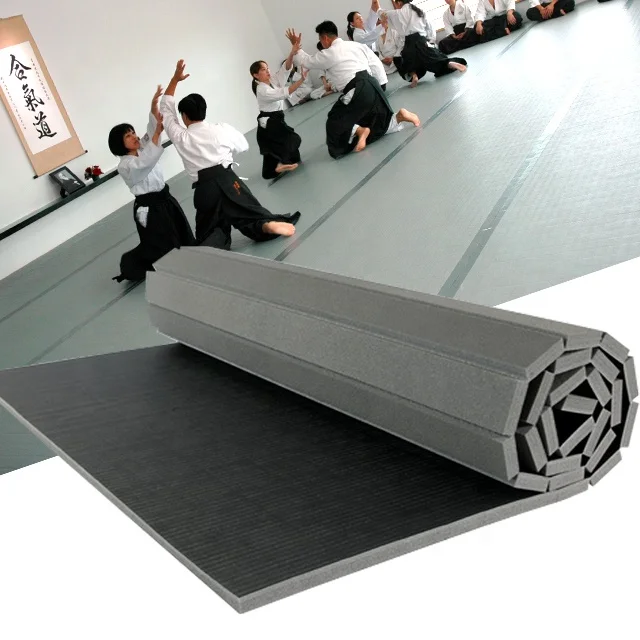 

Factory High Quality Tatami Smooth Carpet Black Yellow Green Gym Red White Judo Taekwondo Blue Wrestling Style Surface Roll Mat, Red black yellow green grey blue white...