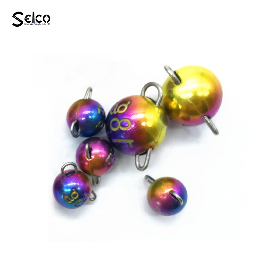 

New color Rainbow Tungsten Cheburashka Sinker, Natural, black, green pumpkin, fluo orange,pink, red, green etc.