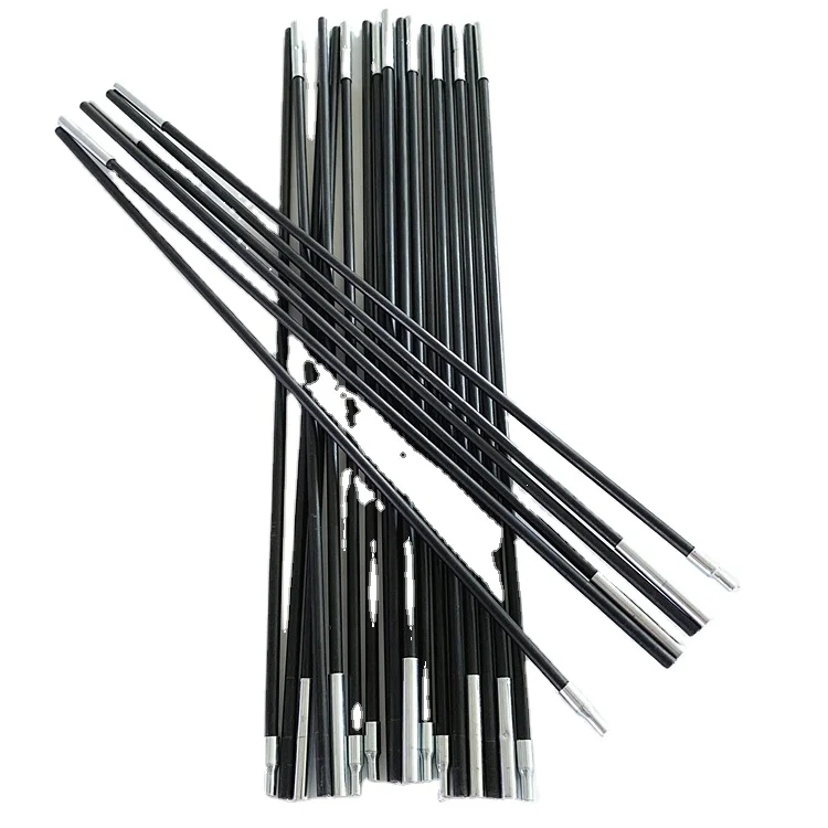 

Free sample Fiberglass rods for tent FRP flexible tent pole for sale, Black or as customized