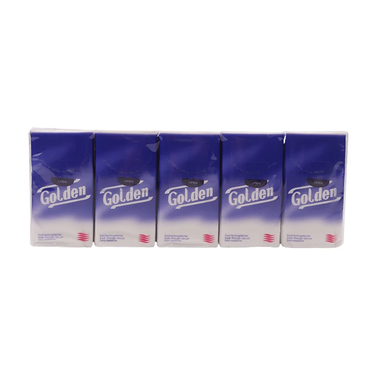 

10 Packet Tissue Original Wood Pulp Pocket Handkerchiefs Paper 3 Ply Tissue