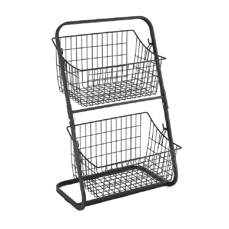 

Two-tier cradle shelf seasoning soy sauce shelf kitchen storage rack, Black