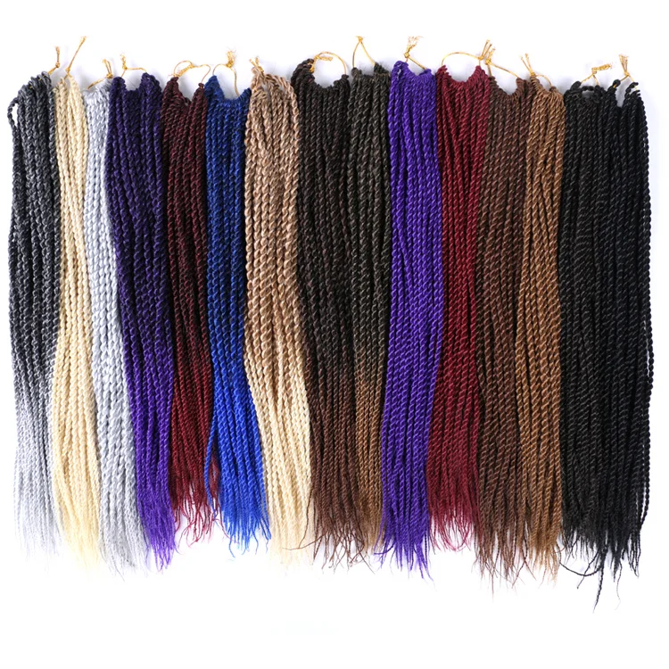 

Soft Senegalese Twist Hair Ombre Hair Wigs Cheap Synthetic Layered End Crochet Hair