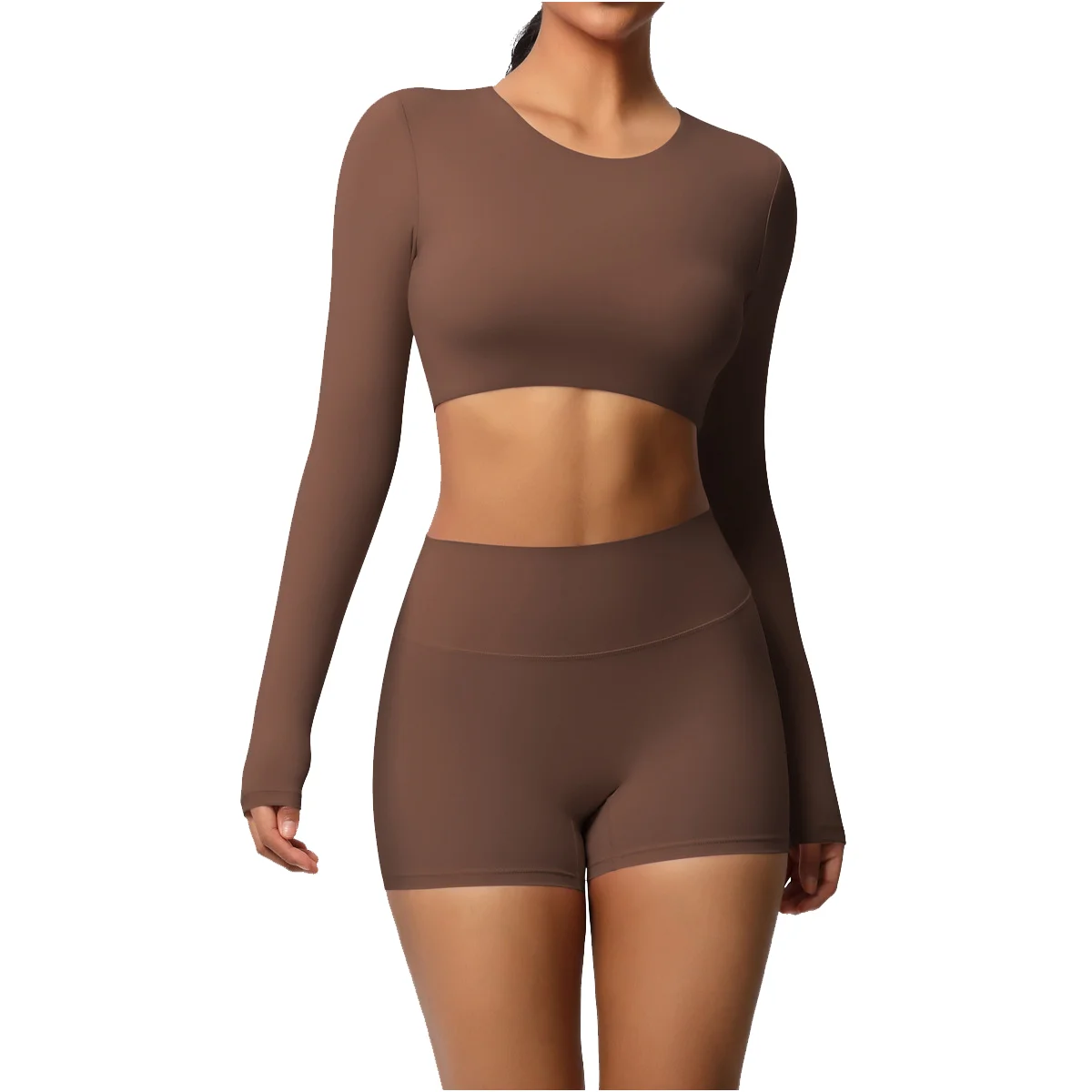 两Piece Set High Elasticity High-Waisted Yoga Set