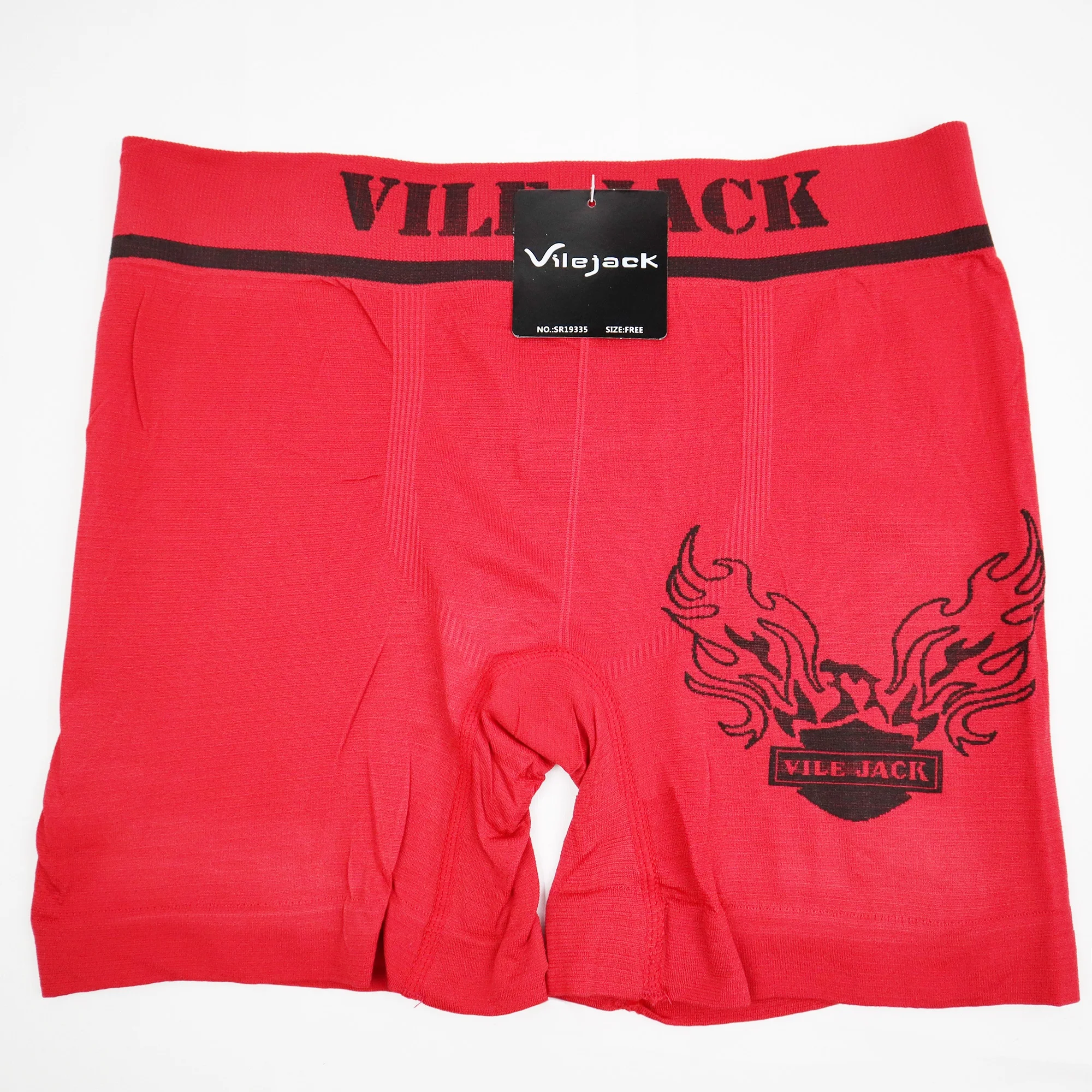 
Factory outlet stock polyester mens long Boxer mens seamless underwear boys shorts 