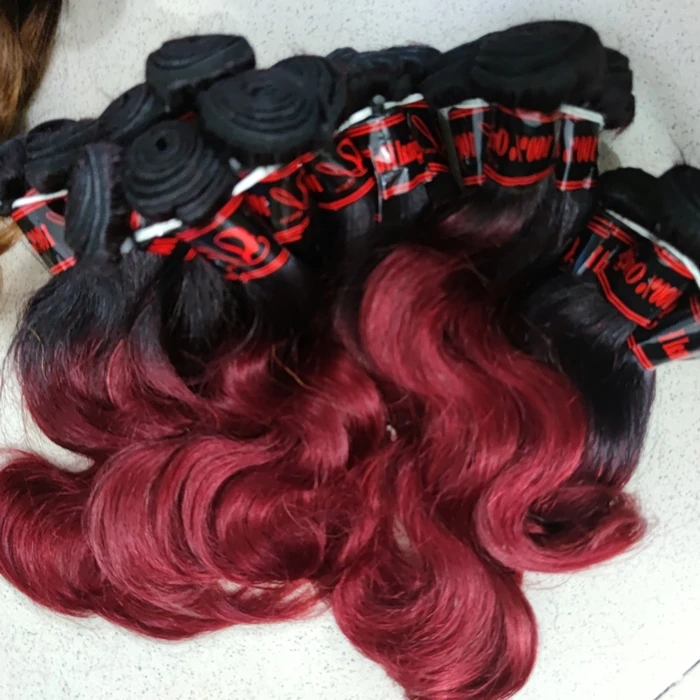 

Letsfly Ombre Color Body Wave 1B99J 1B30 1B613 1B27 1B33 Brazilian Human Virgin Hair Bundle Weft Factory Price Free Shipping
