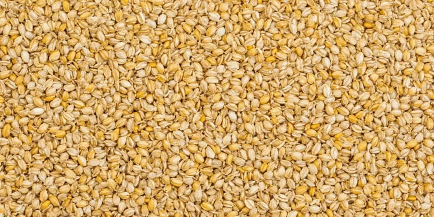 Bowl of black and white sesame seeds
