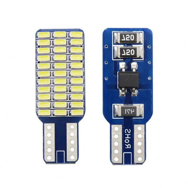 Super Bright 3014 33 smd Wedge Bulbs Interior Lights Car Led Lamps White LED T10 W5w Canbus