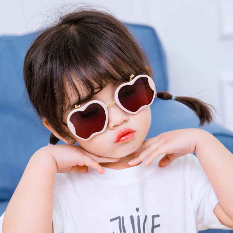 

DOISYER Custom Logo New Metal Frame Children's Sun Glasses Summer Trendy Sunglasses Kids