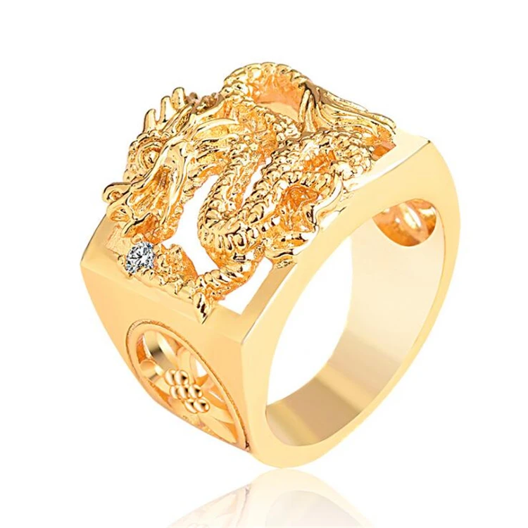 

Dragon Ring Men 18k Gold Plated Jewelry Ring For Men And Women