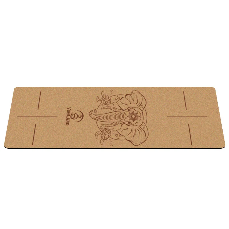 

Yugland Wholesale Custom Logo Yoga Matte Eco-friendly cork yoga mats natural organic Natural