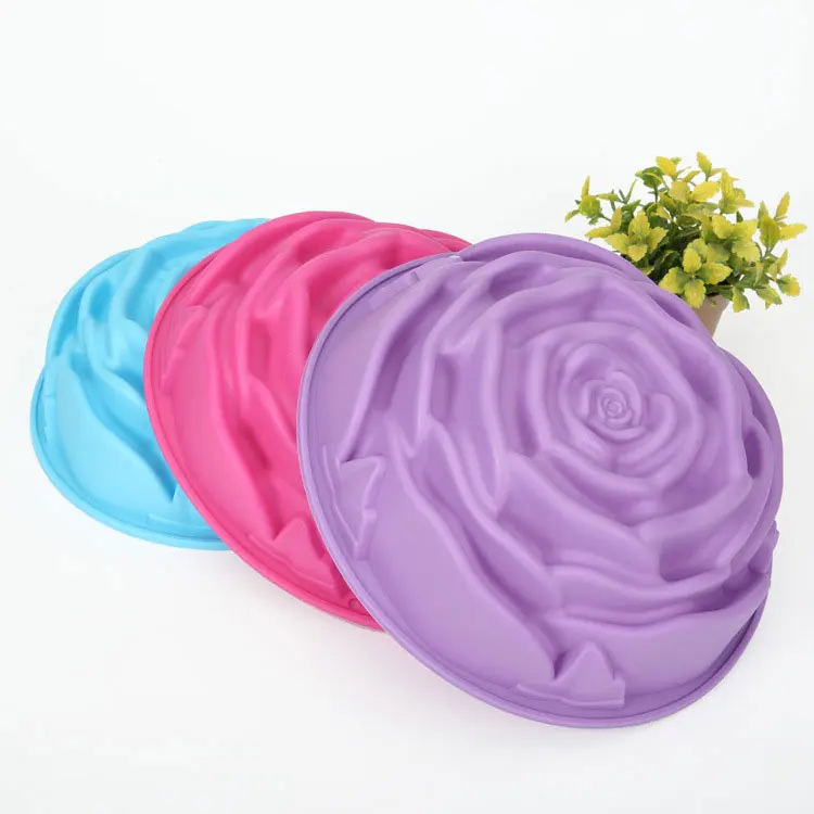 

High Heat-Resisting Can be Wash in Dishwasher Disposable Baking Trays Pan Baking Silicone Molds, Green / blue /purple/pink