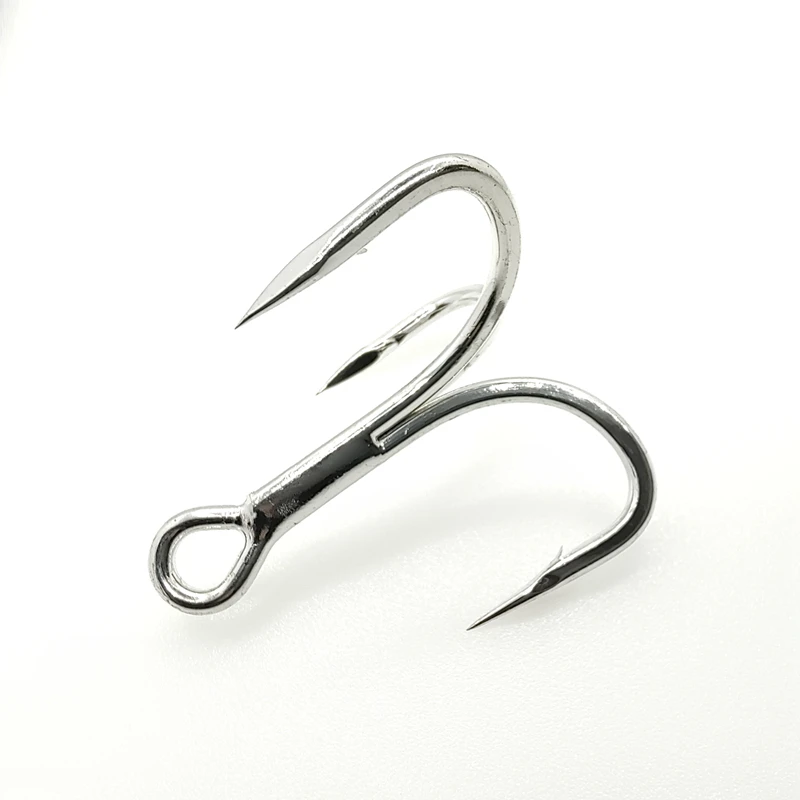 

YSWS 6066-5X-CB wholesale treble hooks 5X strong break round treble hooks lure hook